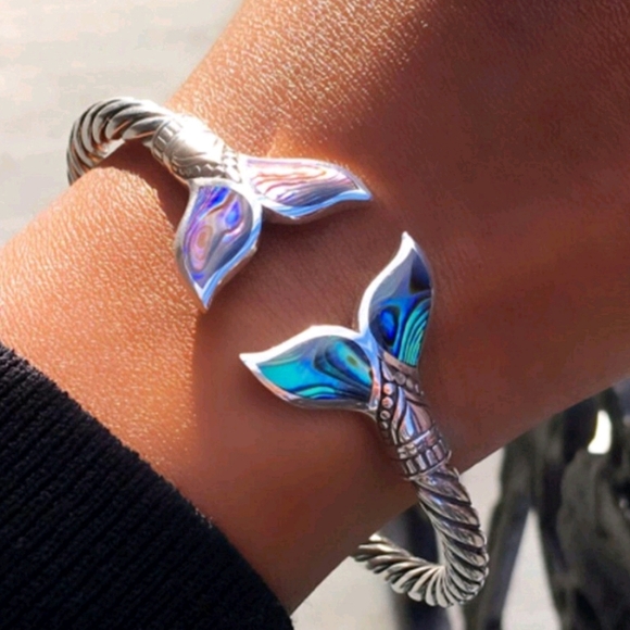 Only 1 Left New Abalone Shell In Lay Bangle Bracelet - Picture 2 of 6